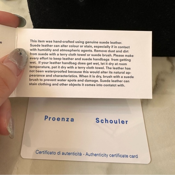 Proenza Schouler PS1 Mini Crossbody in Black Soft Suede - Picture 2 of 16